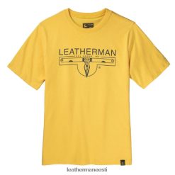 kehakate ee Leatherman 1983. aasta logoga lühikeste varrukatega t-särk kollane J64PTX99